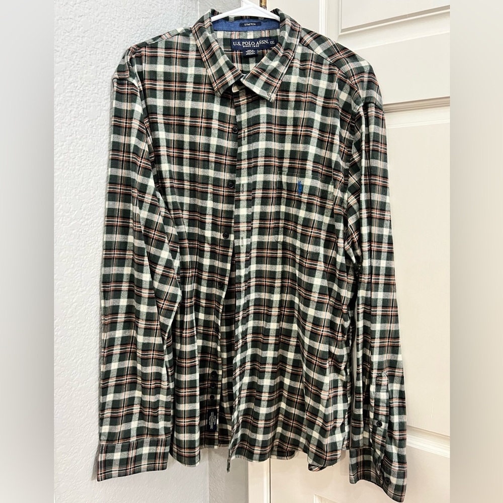U.S. Polo Association plaid flannel shirt